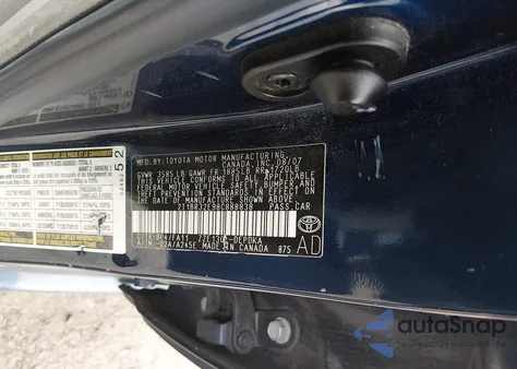 2008 Toyota Corolla Ce из США, поврежденный, VIN 2T1BR32E98C888838